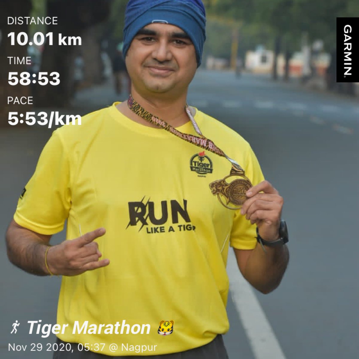 ShakalShukla's tweet photo. Thanks @FastandUp_India for reloading my energy during Tiger Marathon. Could do my personal best #RunningPace #TigerMarathon #FastAndUp https://t.co/XmHJhBqyYk