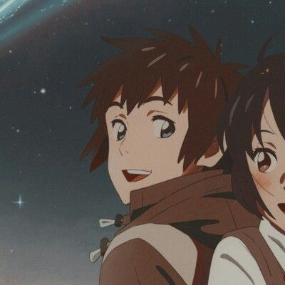 Taki And Mitsuha In Profile - Couple Anime Matching Pfp