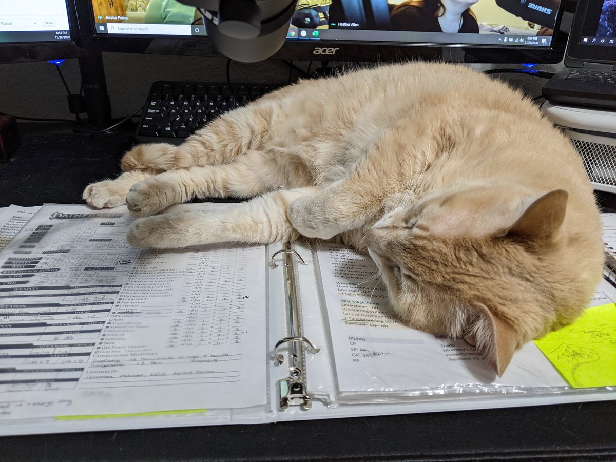 RachelSandidge's tweet photo. Thankfully I have a digital copy of my character sheet too. https://t.co/1dhYL18wSo