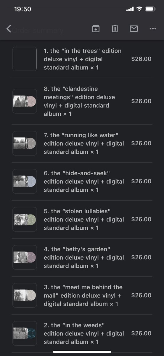 zhangxi's tweet photo. 4 months waiting for @taylorswift13 #folklore full colored vinyl collection, but nothing arrives. 😢 Really hoped they’d be here before my birthday (12/4) but I guess it’s not possible now. @umusic @umusicsupport @taylornation13 https://t.co/u7MRIKzZWj