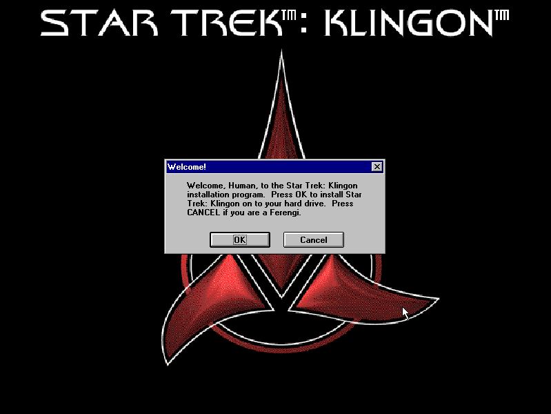 JanelleWaz's tweet photo. A truly Klingon piece of software!
#StarTrek #StarTrekKlingon #Klingon #OldSoftware https://t.co/LFxczXEyUl