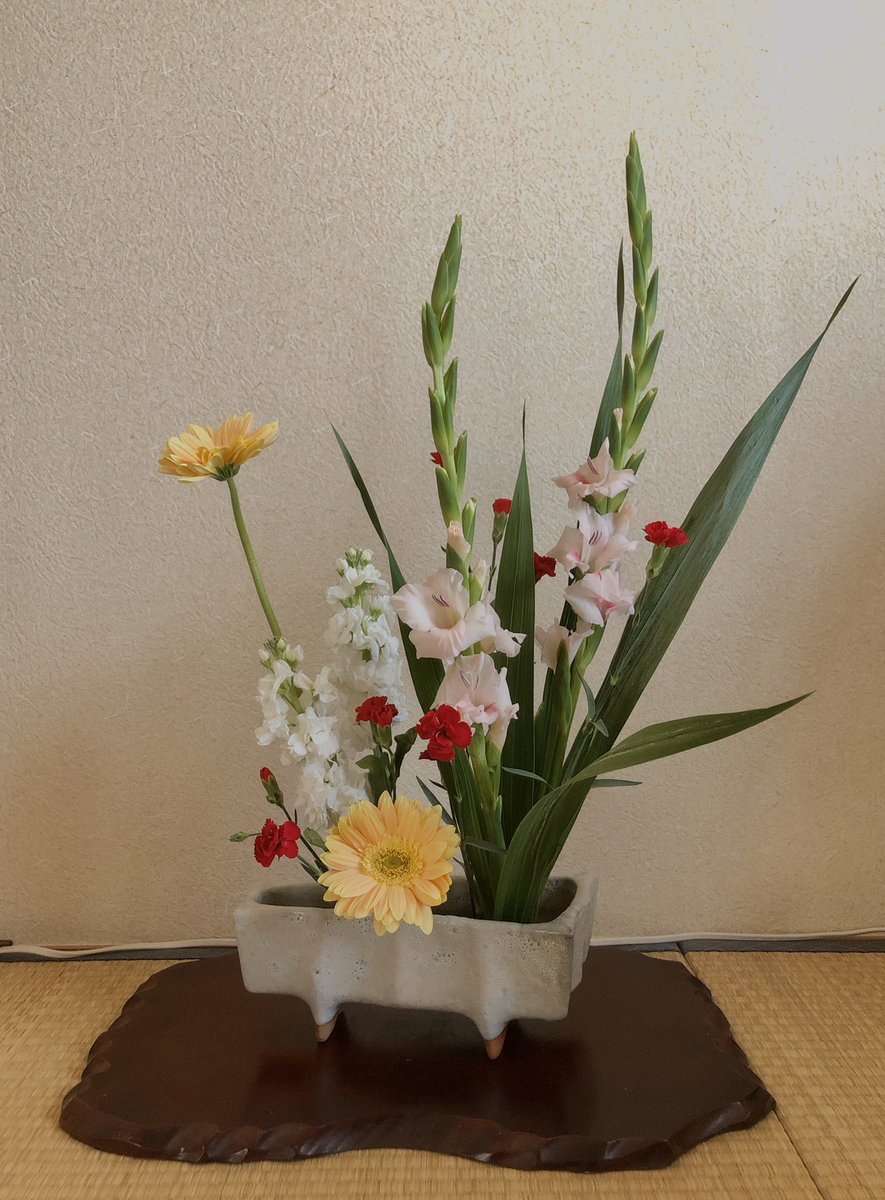 こう見えて塩対応 婚活垢 昨日のお稽古 自由花 グラジオラス ストック ガーベラ カーネーション 生花 ストック一種生け 華道女子 茶道女子 華道池坊 茶道裏千家 こう見えて塩対応 婚活垢 昨日のお稽古 自由花 グラジオラス ストック ガーベラ カーネーション 生花 ストック一種生け 華道女子 茶道女子 華道池坊 茶道裏千家