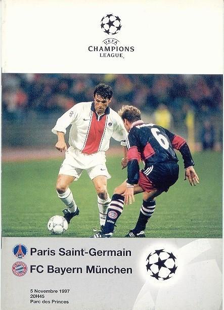 ParisinosNet's tweet photo. #PSGRetro – 5 de noviembre de 1997, el Paris Saint-Germain vencía 3-1 al Bayern Múnich en el Parc des Princes. GRAN MOMENTO. https://t.co/6PKn7vzK3b