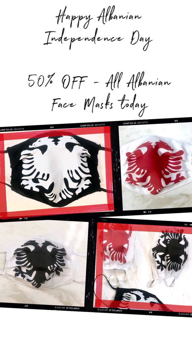 Shop on bio link! ✨🇦🇱❤️ #Albania #Albaniantakeover #AlbanianFlagDay #albanianindependenceday #Albanians #KuqEZi #albaniangirl #facemasks #ShopLocal #vlonjate #vlora