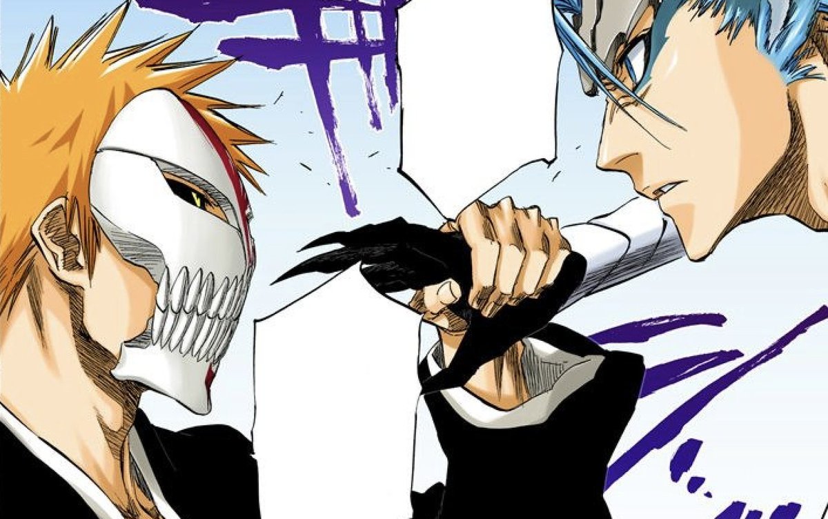 ichigo really does want to touch grimmjow as much as possible huh #grimmich...