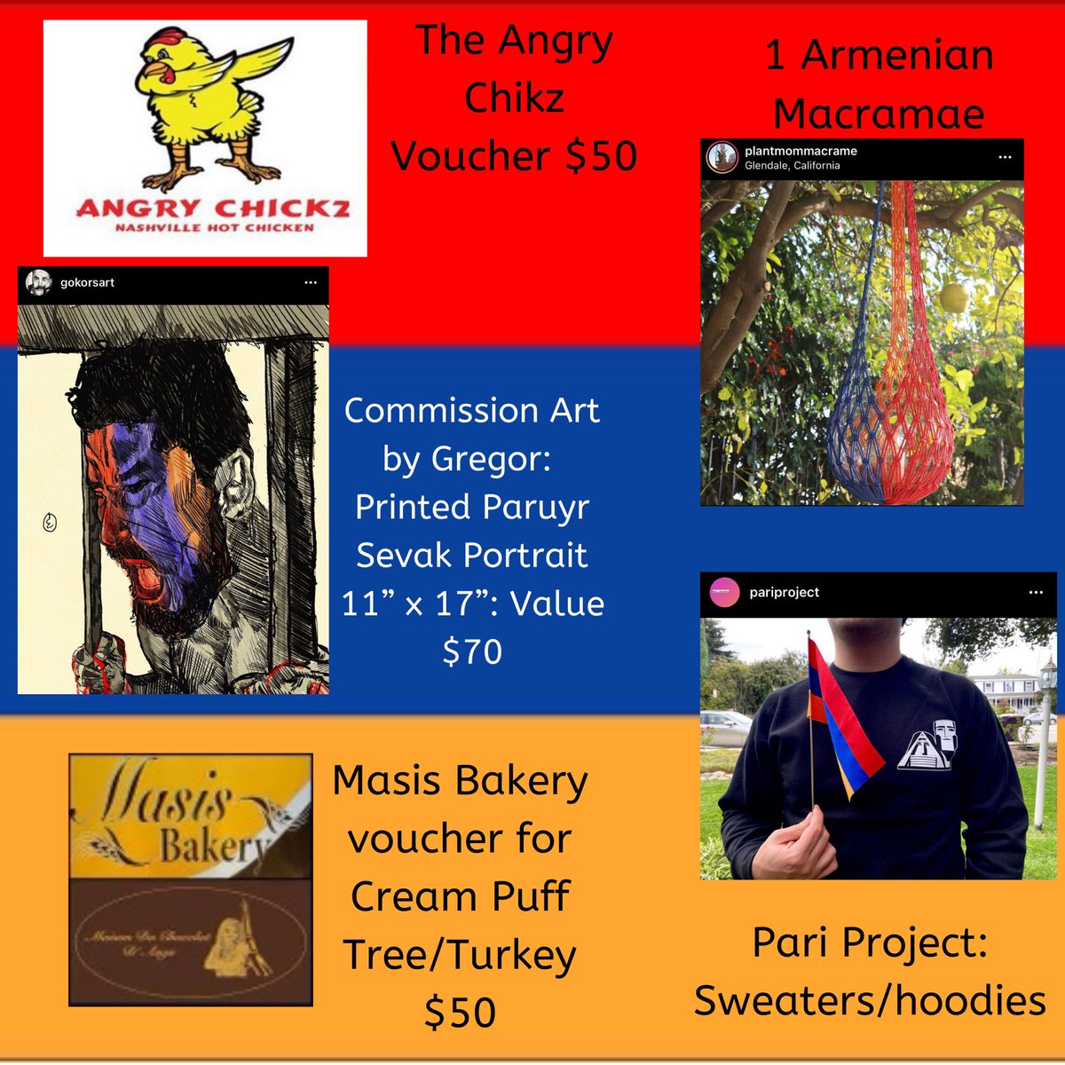armenianbruins's tweet photo. ASA Raffle! send a $15 venmo entry per raffle, include your contact information and what prize you want to enter the raffle for! 100% proceeds to https://t.co/8HeynbyfZ0 https://t.co/bYVgkRzoFp