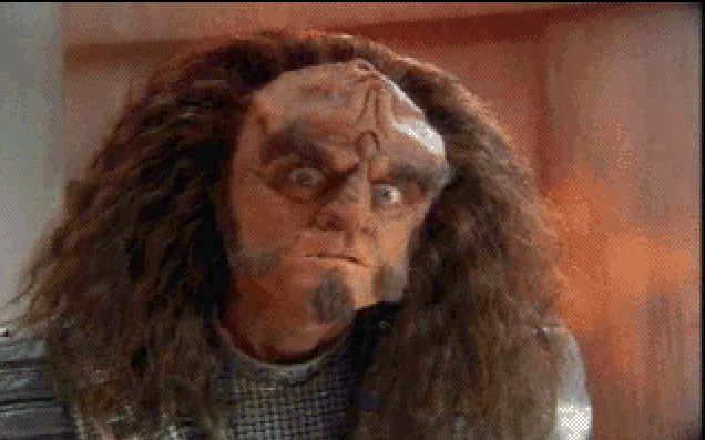 JanelleWaz's tweet photo. The FMV Eyes of Gowron are upon you.
#StarTrek #StarTrekKlingon #Klingon #Gowron #OldSoftware https://t.co/ujI4TtReVJ