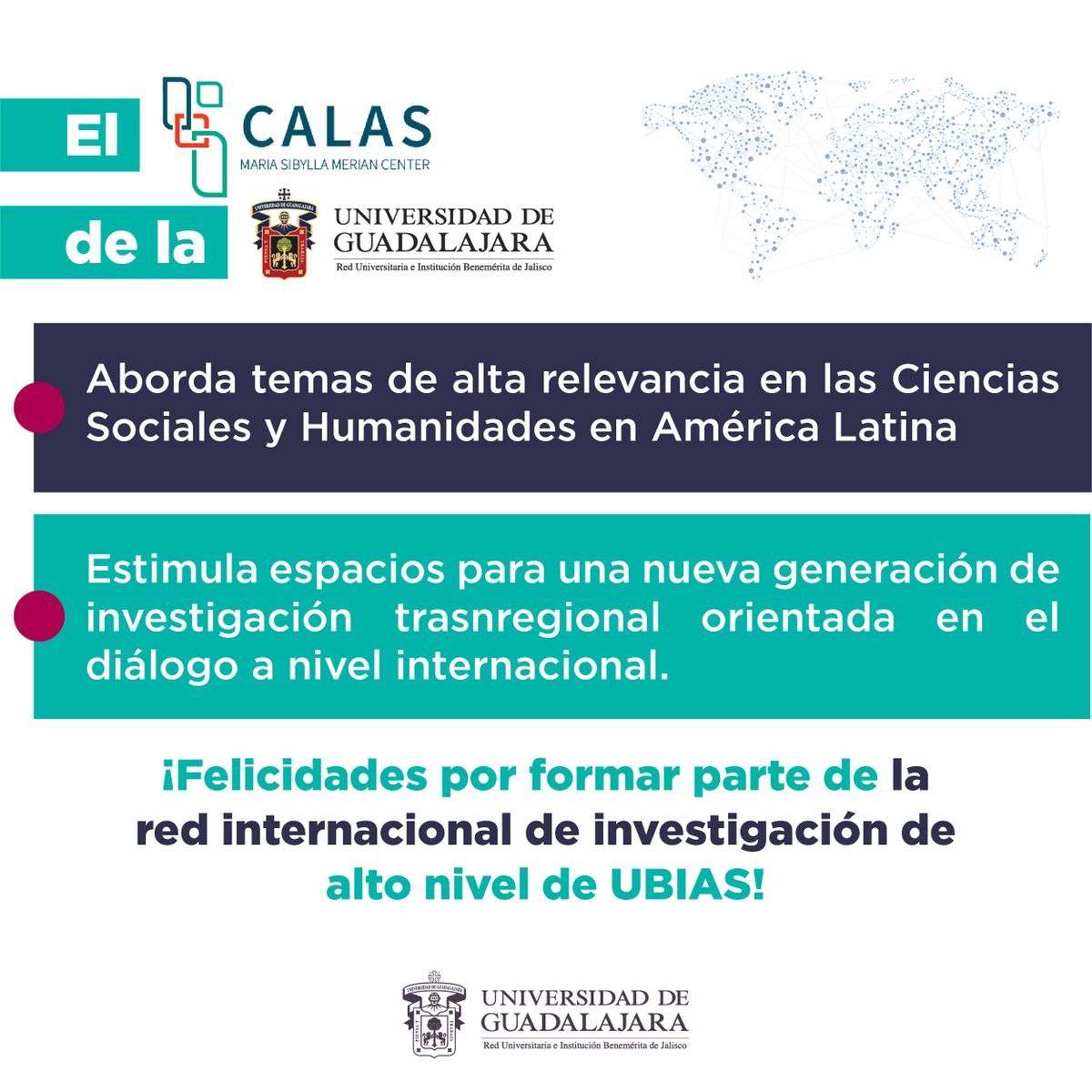 udg_oficial's tweet photo. Los institutos de la red #UBIAS se caracterizan por el impulso de diversos programas de becas, como el @CalasCenter de la @udg_oficial, que cada año convoca becas de investigación en diversas líneas de trabajo.
¡Muchas felicidades por este gran logro! 👏 https://t.co/3IVZ9D1Ob1