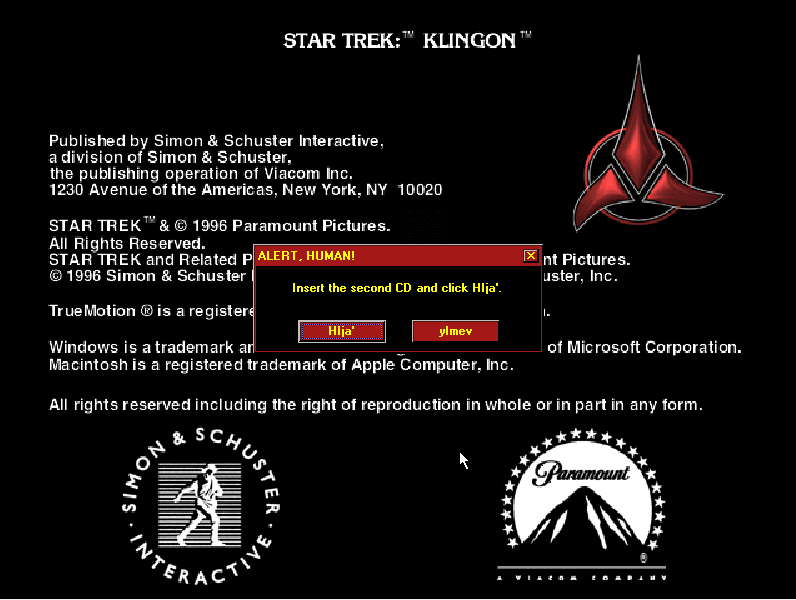 JanelleWaz's tweet image. Even the dialog boxes are in Klingon!

#StarTrek #StarTrekKlingon #OldSoftware