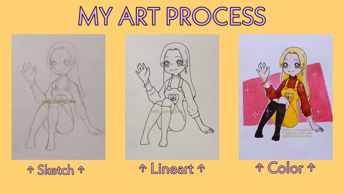 NathQueenBee's tweet photo. Hi guys (q>Ο<)οΎ!!
I share my drawing process in traditional π
<< #myart #myartprocess #traditionalart #markers #oc >> https://t.co/InNWOmT4Z1