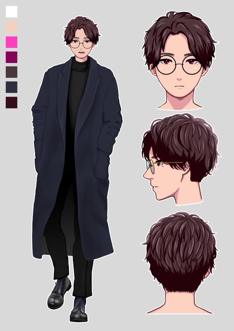 アップバングのtwitterイラスト検索結果