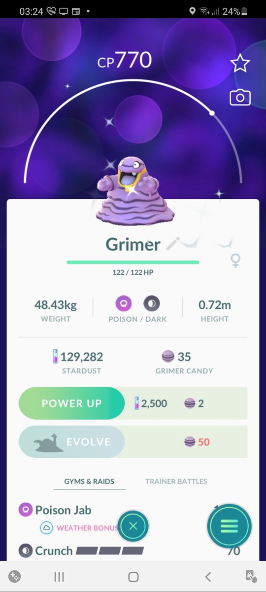 thegandymancant's tweet photo. New to the collection this week with the lake legends event. Still no Goldeen 609 candy in but we will get there! @PokemonGoApp @TheSilphRoad #PokemonGO #Shinyhunting #shinypokemon #lakelegendsevent #nidoranresearch https://t.co/dTmn5rgKYp