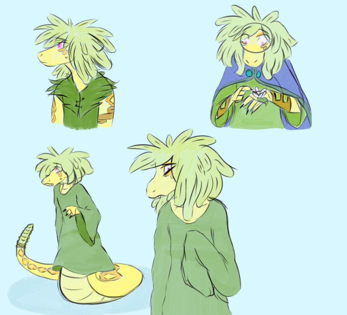 Ghostyboats's tweet photo. Here’s some lil doodles I did of corn from no evil since I rewatched the entire series again
Btw no evil is a series by @Warlordofnoodle and it’s like real neat so check it out ✨🐊
#noevil #betsylee #fanart #art #digitalart #ArtistOnTwitter #Doodles #sketches https://t.co/lKmI3v37GL