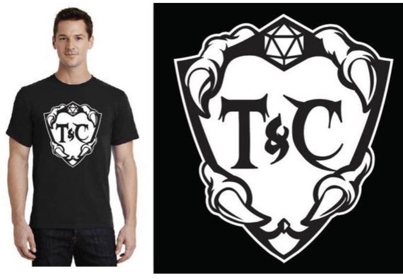 talonclaw's tweet photo. Oh snap!! I needed some more T&amp;C shirts made up so just snagged up this deal! If anyone’s interested in a T&amp;C shirt you can order one here: https://t.co/uQO0sBmPQI https://t.co/E8aNsaiEYH