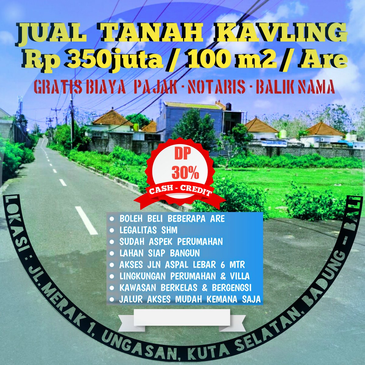 Jual Tanah Murah, Dekat Patung Besar GWK Ungasan...
Dapatkan Promo dan Diskon Akhir Tahun 2020...

#tanahmurahdibali
#tanahkavlingmurahdibali
#propertymurahdibali
#tanahkavlingdanrumahindentdibali