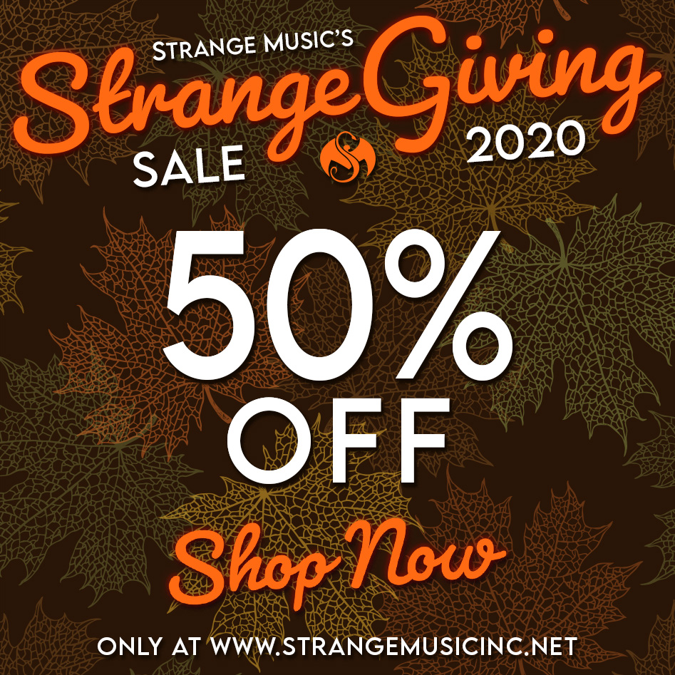 StrangeMusicInc's tweet photo. SHOP @ https://t.co/T7nhCl7UMh while the #StrangeGiving2020 sale is live!  💸💸 https://t.co/v74x1m0Zhd