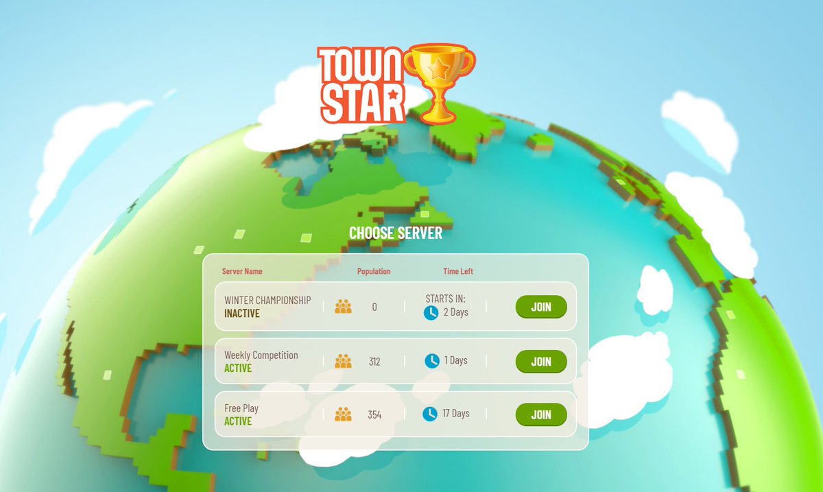 GoGalaGames's tweet photo. We are happy to announce that on Tuesday, December 1st, the #TownStar Winter Championship is going to launch! There is over $5000 in $BTC / $ETH prizes to be distributed over the month of December! 

Create an account and get familiarized before it starts! https://t.co/12re0nNX1w https://t.co/iZX4f21o8q