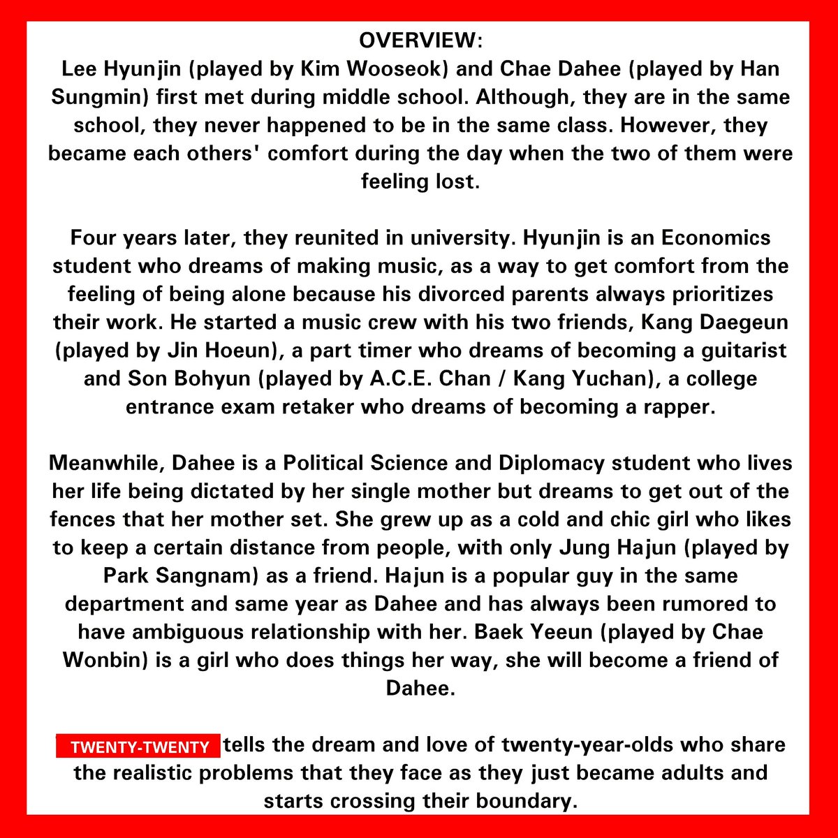 냐냐 Where To Watch Twenty Twenty With Subtitles Official Sites Vlive T Co Jcy8sulyik Navertv T Co 7cdfmkblon Youtube T Co Njffeql6m5 Wetv T Co Hwrwxcaiu2 Unofficial Sites Kissasian T Co