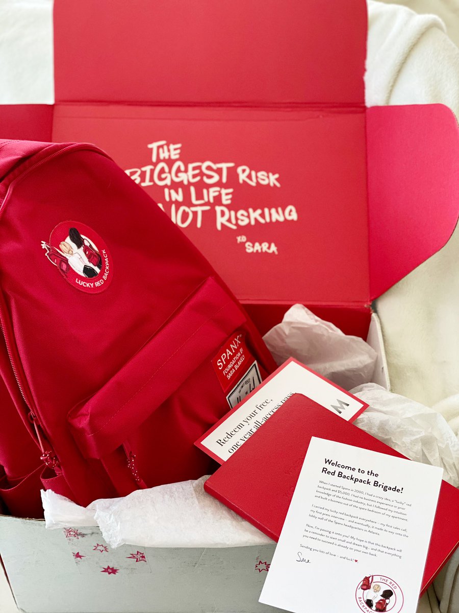 Cicley_Gay's tweet image. More than a 🎒, a representation of late nights + long prayers. I’m excited and so grateful that I’m a recipient of a grant from @Spanx’s  #RedBackpackFund. I’ll carry this as an inspirational reminder to keep pushing &amp;amp; that goodness, wins. #AmplifyTheGood #SmallBusinessSaturday