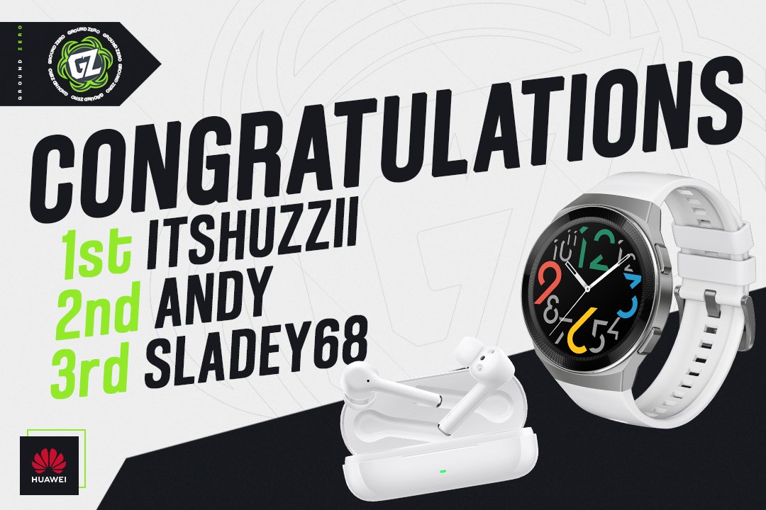 GroundZeroOCE's tweet photo. Our giveaway powered by @HuaweiMobileAU &amp; @KrunkerE is over! 

Congratulations to the winners, we hope you enjoy your fantastic prizes. You will all be contacted soon to collect your winnings

🥇: @Itshuzziii 
🥈: @TTV_ItzAndy 
🥉: @Sladey68 

#HUAWEIWatchGT2e | #HuaweiFreeBuds3i https://t.co/1zb1dagR1t