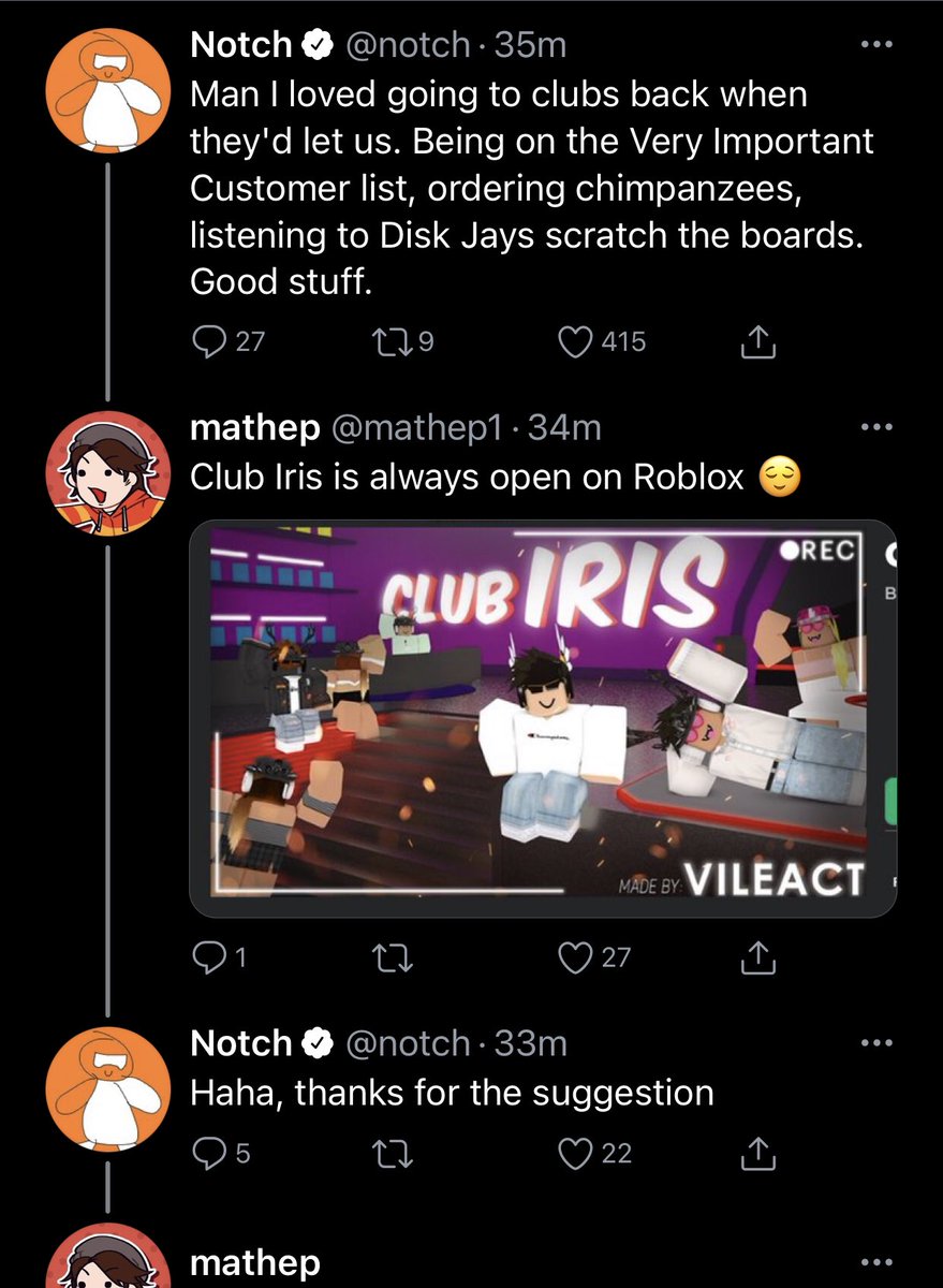 Rtc On Twitter For Anybody Wondering Who Notch Is He S The Creator Of The Game Minecraft - how to get into anybodys game on roblox