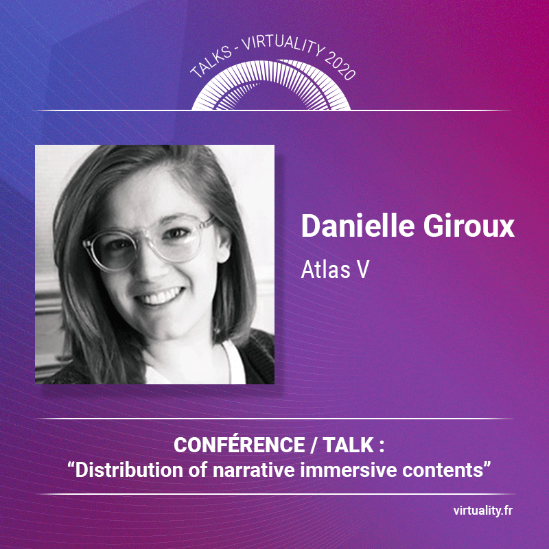 Web3Virtuality's tweet photo. [Meet our speakers] Danielle Giroux (Head of Distribution and Publishing - @AtlasVcorp) will address a talk about "#Distribution and #Publishing of narrative immersive contents".

🎟 Get your FREE ticket: https://t.co/EQoZhJcNjw

#Virtuality2020 #Narrative #Experience https://t.co/cGrf5VSZ9W