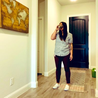 johannah's tweet photo. chugging coffee ☕️ #NewProfilePic https://t.co/MY9K2drzeS