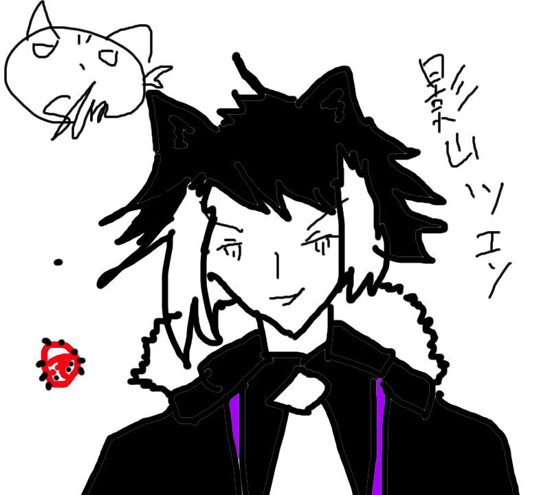 影山シエン ホロスターズ3期生 お絵かき配信見てくれてありがとな ペンタブ慣れたらもっと面白いだろうなぁ ファンアート描いてる部下達すげぇなって思った いつもありがとな そしてこれは俺が描いた影山ツエソくん エンエアー