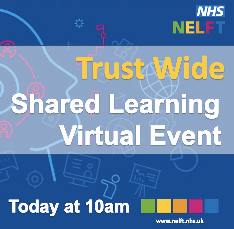 NELFTSI's tweet photo. Looking forward to our @NELFT TrustWide learning event TODAY. Don’t forget to tune in at 10am 😁
Great line up of speakers, join us as we discuss all things #patientsafety
#patientsafetyfirst #worldpatientsafetyday #patientsafetymovement #patientsafetyday #learning2020 #nelft https://t.co/J0SQlURznv