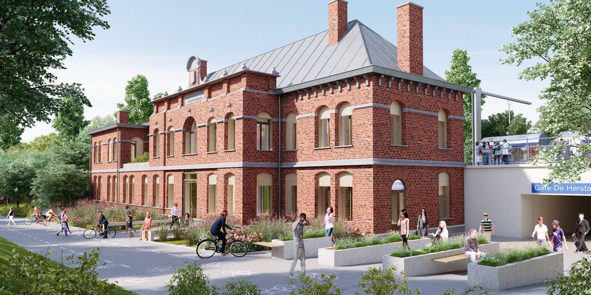 ladh's tweet photo. Herstal : l’ancienne gare de Marexhe poursuit sa transformation https://t.co/Ore23RjSym https://t.co/JljqJ9sYIX