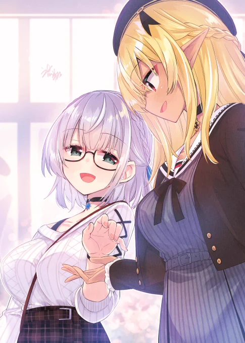 フレアパイセン、ノエル団長新衣装おめでとうございますー。二人共すげー良い新衣装…そして某翼の生えたカメラマンが新衣装最高だしなにより照れながら喜んでるフレアパイセンが一番カワイイって言ってて分かるわマンになってた。
#しらぬえ #ノエラート #不知火フレア新衣装 #白銀ノエル新衣装 