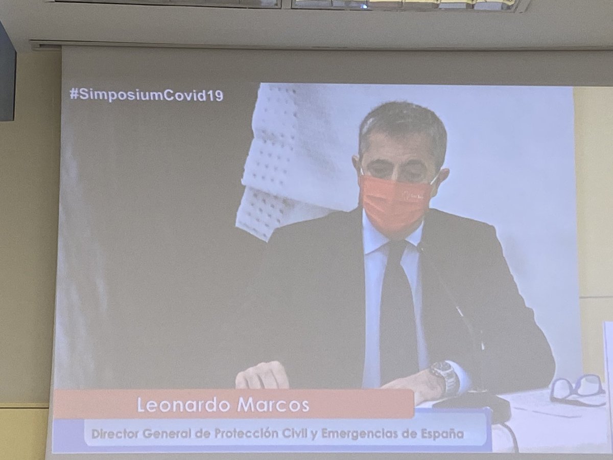 carmlarramendi's tweet photo. Acto inaugural “Observatorio de Catástrofes” 2020 : #SimposiumCovid19 organizado por @FundacionAON en sede @CruzRojaEsp con #JavierSenent, su Presidente, #LeonardoMarcos, Director General de @proteccioncivil y el Director del Observatorio de Catástrofes @pedro_tomey https://t.co/yHkI11SuMz