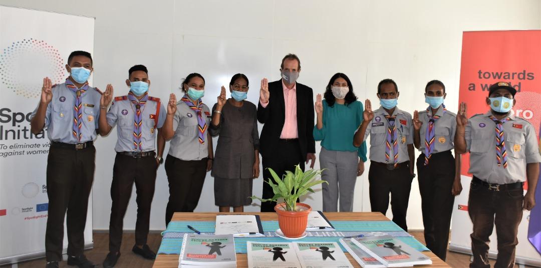 SunitaCaminha's tweet photo. Another #EU-#UN @GlobalSpotlight 🇹🇱 partnership for prevention of #EVAWG - w/ Natl #Scouts of #TimorLeste
@UN_Women excited to work with youth across #Vqq #Ermera & #Bobonaro for building a future free of #VAWG #WithHer https://t.co/Uy5rGqzEUH