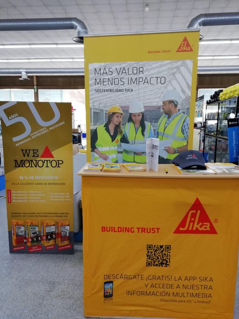 Agustin35181328's tweet photo. @SikaSpain Hoy estamos en nuestro cliente Suministros Farell (Alicante) realizando el evento We Love Monotop https://t.co/hEXJroCRQd