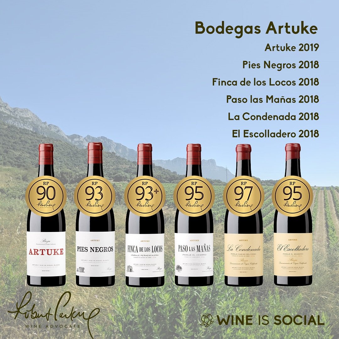 wineissocial's tweet photo. 🔊 Un 97 de @Wine_Advocate no se consigue todos los días, pero @artuke.
Muy contentos de poder felicitarles por su gran trabajo.
👍🏻Gracias por formar parte de nuestro equipo.😊
#wineissocial #docarioja #robertparker #puntuaciones #bodegasartuke #artuke #arturoartuke https://t.co/JX3lxQOafu