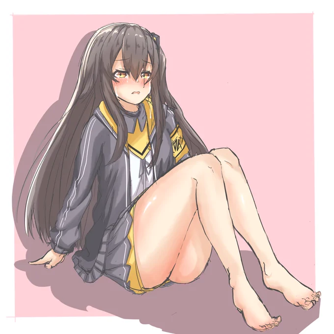 指揮官に転んだ所を目撃され恥ずかしさのあまり泣いてしまうump45#ump45#ドルフロ#少女前線 