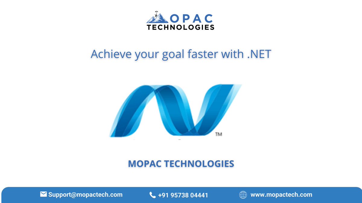 MoPacTech's tweet image. The .NET technology has emerged and offers innovative concepts for a lot of tasks. This makes .NET more powerful and easier to use.
For More Details: mopactech.com/net-developmen… 
#DotNetservice #DotNetdevelopers #DotNetdevelopment #Applicationmigration #MoPac #Mopactech #Technologies