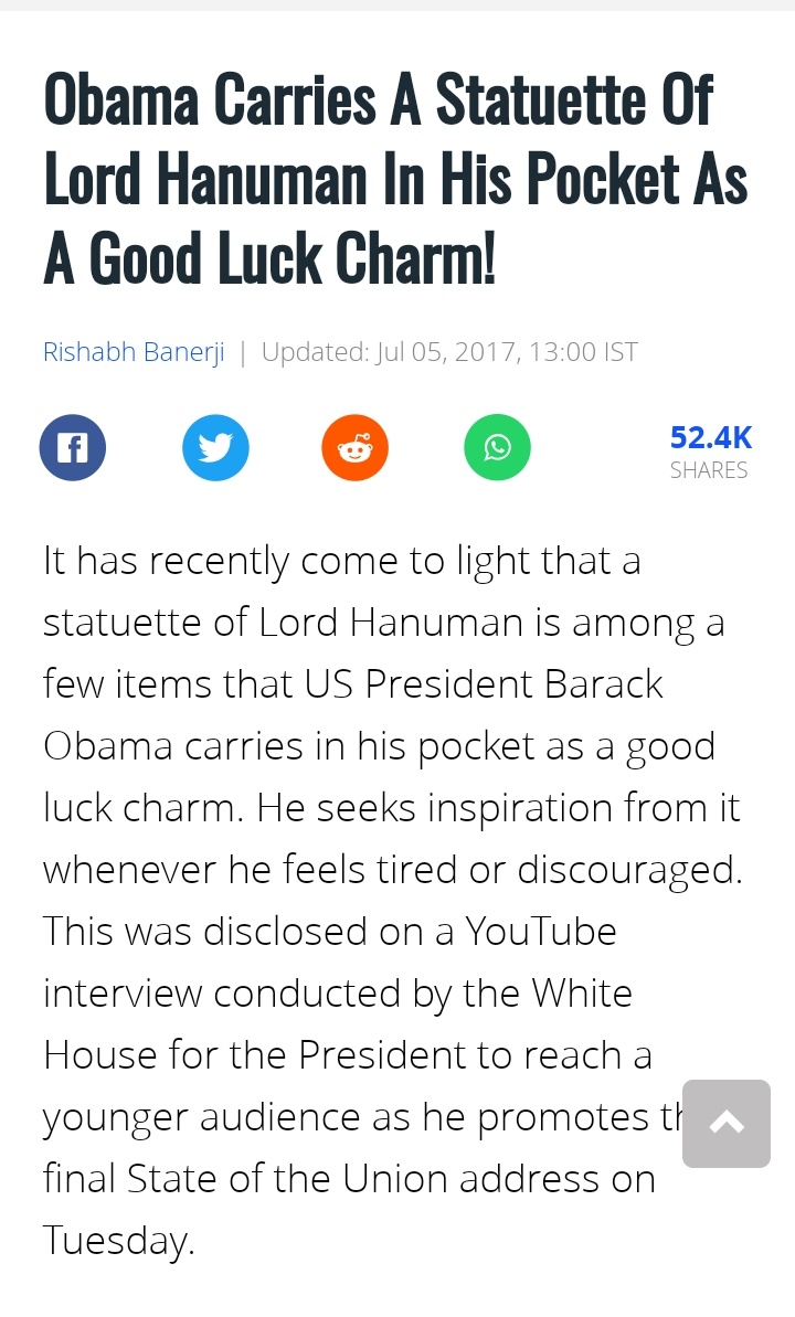  #ThreadHinduism & it's ways always leave a special effect on the minds & hearts of people of others religions ,the recent one being  #BarrackObama the Ex US President. In the past too we have seen him mentioning about his special affection & love towards it .(1/n)