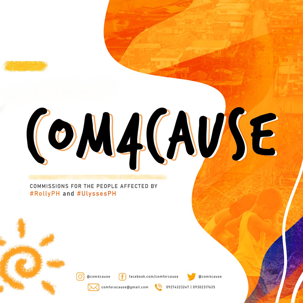 COM4CAUSE's tweet photo. COM4CAUSE: https://t.co/rNYGPPw1lO
To commission: https://t.co/rp0krFLwF2
#ArtForACause #RollyPH #UlyssesPH

GCash
Marilyn Tosoc
09387109686

PayPal
Joanna Marie Lingao
https://t.co/6uJwkUrRdd

CHINABANK 
Acc No.:128102015394
Acc Name: Fatima Kate R. Tanay
Contact: 0930-231-7635 https://t.co/YVEVSv9guW