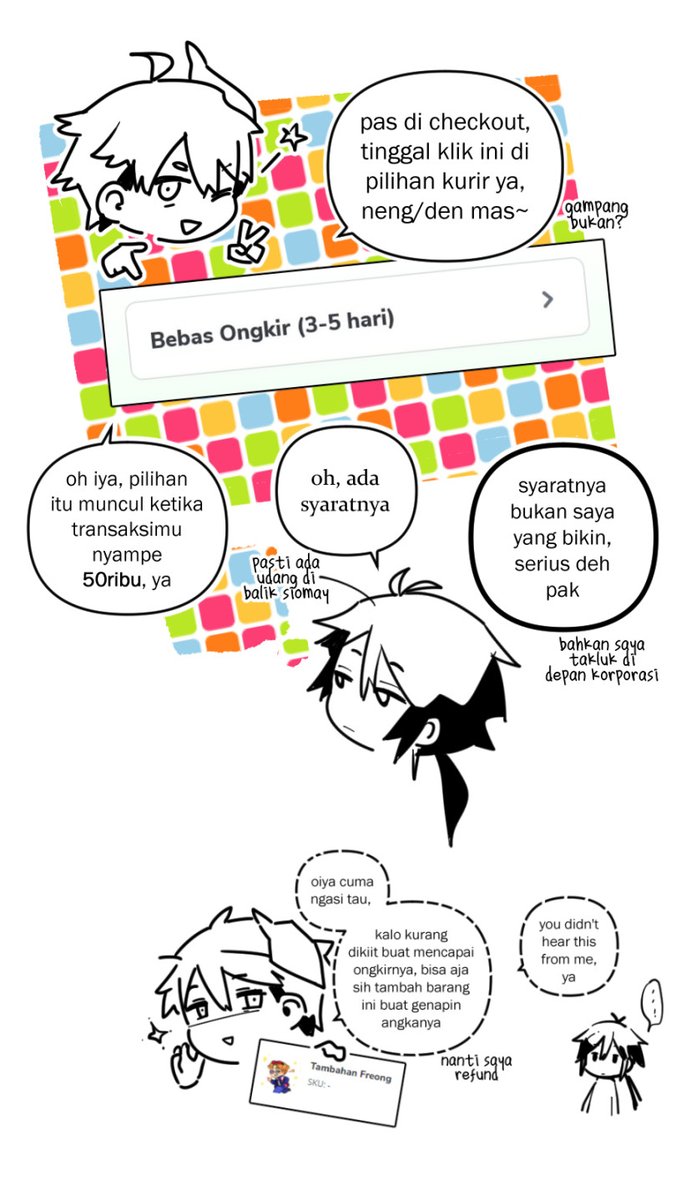 Preorder bisa dilakukan di halaman toko ? https://t.co/Ljix19aamo dimana produk akan dikirimkan *maksimal* 2 minggu dari pemesanan! :D
Oh iya! sebelum menuju toko, simak petuah tetua kesayangan kita semua dulu, yaa:
