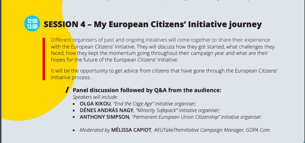 MSPI_EU's tweet photo. ✍️🇪🇺 As the 5th successful #EuropeanCitizensInitiative, we are proud to take part in the "#ECIWeek2020" organised by the @EU_Commission in cooperation with #GOPACom, @ecas_europe and @democracy_intl.
🗓 Tune in at 12:00 on Nov. 18 for @NagyDenesAndras' @MSPI_EU presentation: ⬇️ https://t.co/6Sj2mBB80r