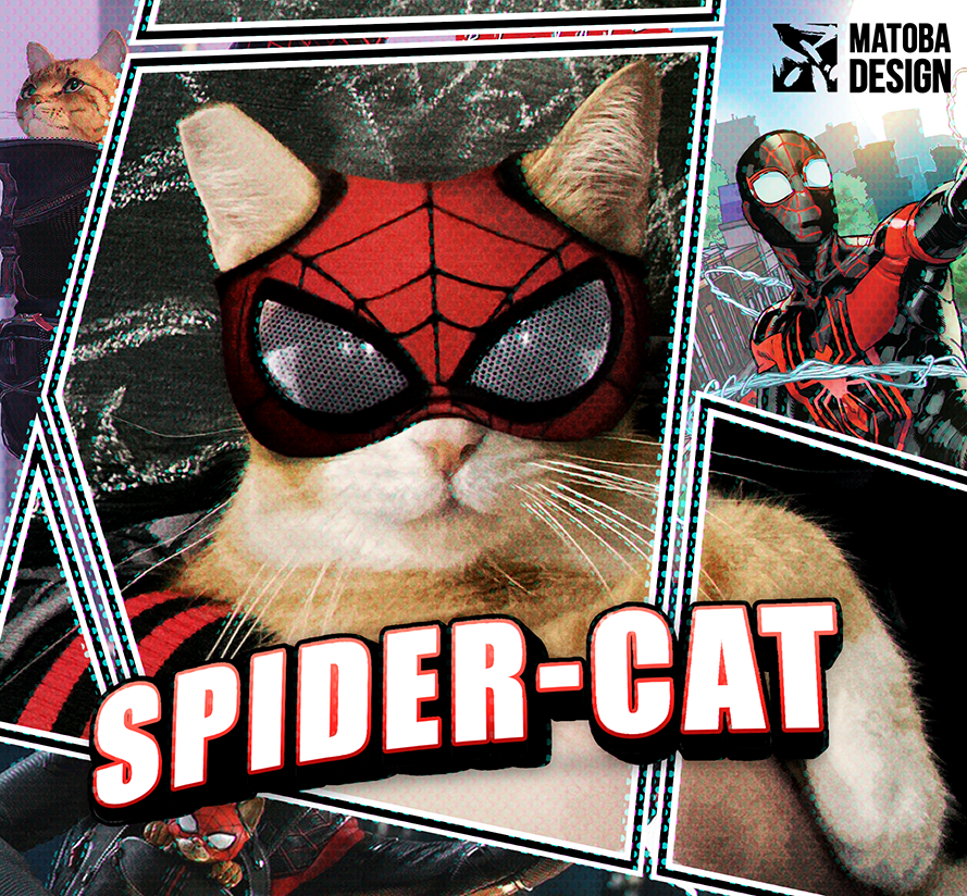 MATOBADESIGN's tweet photo. @insomniacgames We loved Spider-Cat so much, we did an impromptu shoot! (Would love to do an official one... Any Miles cosplayers up for a collab?)

Bonus pic: taking a cat nap after an exhausting 5 minute photo session 

#SpiderManPS5 #MilesMoralesPS5 #MilesMoralesPS4
#BeGreater
#BeMeowself 😸 https://t.co/1ik8vkOLWY