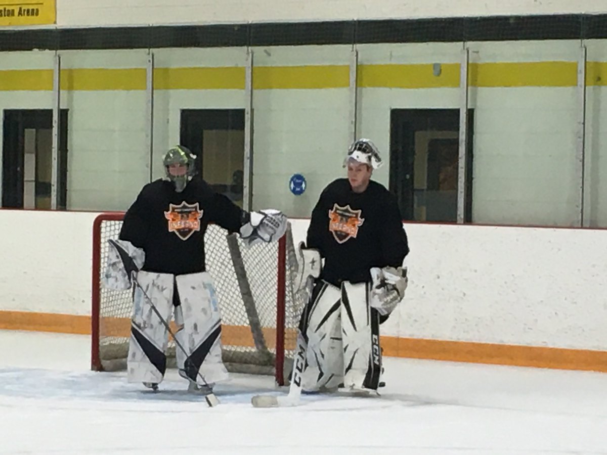 InfernoJrHockey's tweet photo. That's a wrap for day 2 of Camp for Group Orange! https://t.co/MsEEs17zZs