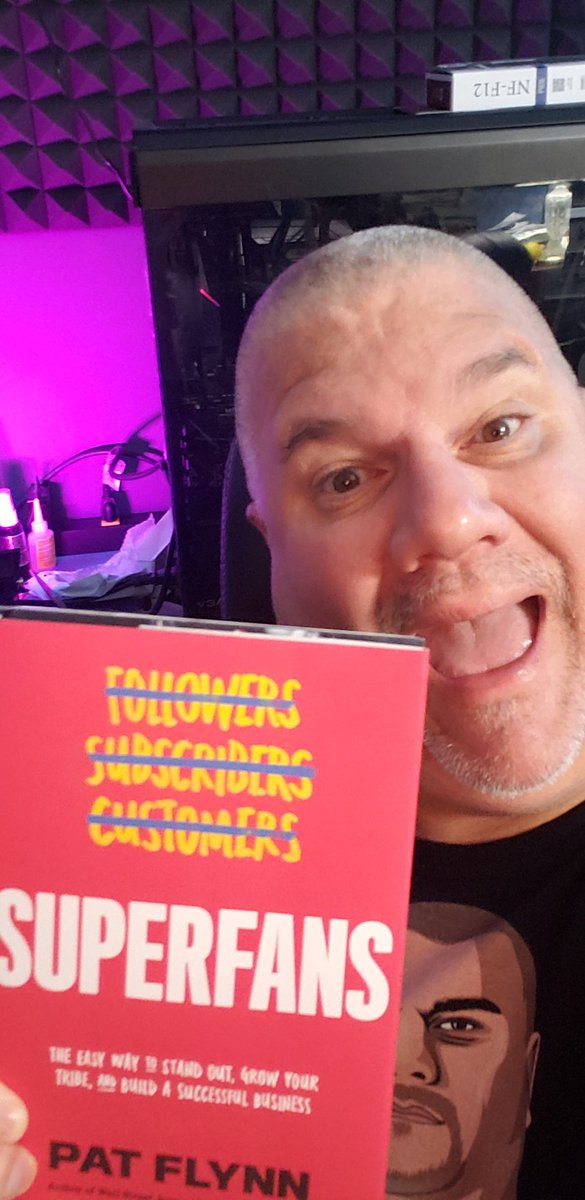RealUDoIt's tweet photo. OMG @derraleves thank you so much for @PatFlynn 's Superfans book!
Pat Flynn was the first influencer I ever listened to in 2009.
And he was the reason @dnortonfilms n I became friends in Phila that ultimately got me to @vidsummit!
This means so much to me! #ChannelJumpstart https://t.co/lv3fFW5k6c