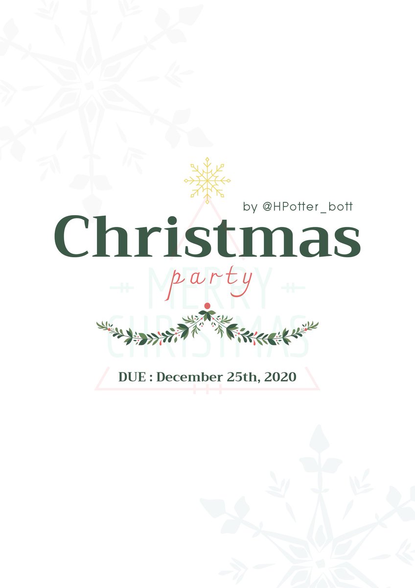 HPotter_bott's tweet photo. 🔔 𝐂𝐡𝐫𝐢𝐬𝐭𝐦𝐚𝐬 𝐏𝐚𝐫𝐭𝐲 🎄
 #MMACM
[ meet me at chrismas]
✔ 𝙧𝙚𝙦𝙪𝙚𝙨𝙩 𝙖𝙘𝙘𝙚𝙥𝙩 

เรียนเชิญทุกท่านนะครับ ผมตั้งใจจะจัดเป็นงานเล็ก ไม่ยิ่งใหญ่มากแต่อบอุ่น เชิญชวนบอทหรือแอคเรียลทุกท่านมาได้นะคับ ไม่ได้จำกัดแค่จักรวารเวทมนต์นะฮะ

☆ —> https://t.co/LmKPc3LsGy https://t.co/sBcdkXXDzN
