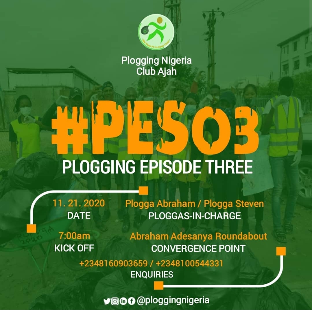 ploggingnigeria's tweet photo. Join us for a #plog in Ajah, Lagos this weekend!

#PloggingClubAjah
#PloggingNigeria
#WeKeepFitToKeepClean
#FitPeopleInCleanCommunities https://t.co/PnnDJqGsWi