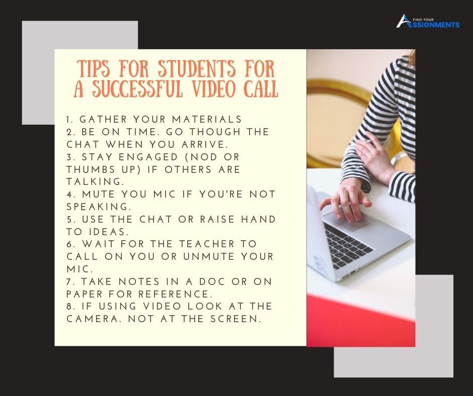findursignment's tweet image. With Online classes becoming the need of the hour. It's important to keep these few tips in mind to make classes more smooth.
#assignments #accountingassignment #computerscienceassignmenthelp #solvemyassignment #findmyassignmenthelp #findmyassignmentservices #assignmenttips