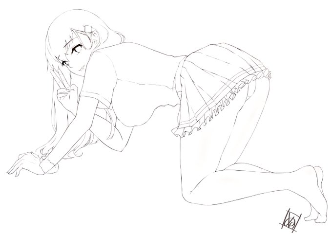 差分なしのカオスじゃない線画だとこの辺ですね。
#皆さん線画と塗った後を見せてください 