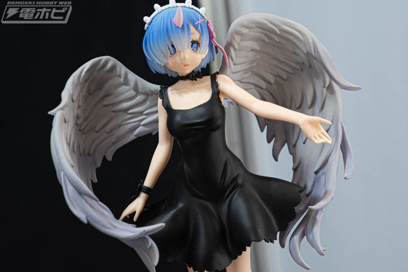 リゼロ』「リミテッドプレミアムフィギュア “#レム”堕天使Ver.」が展示