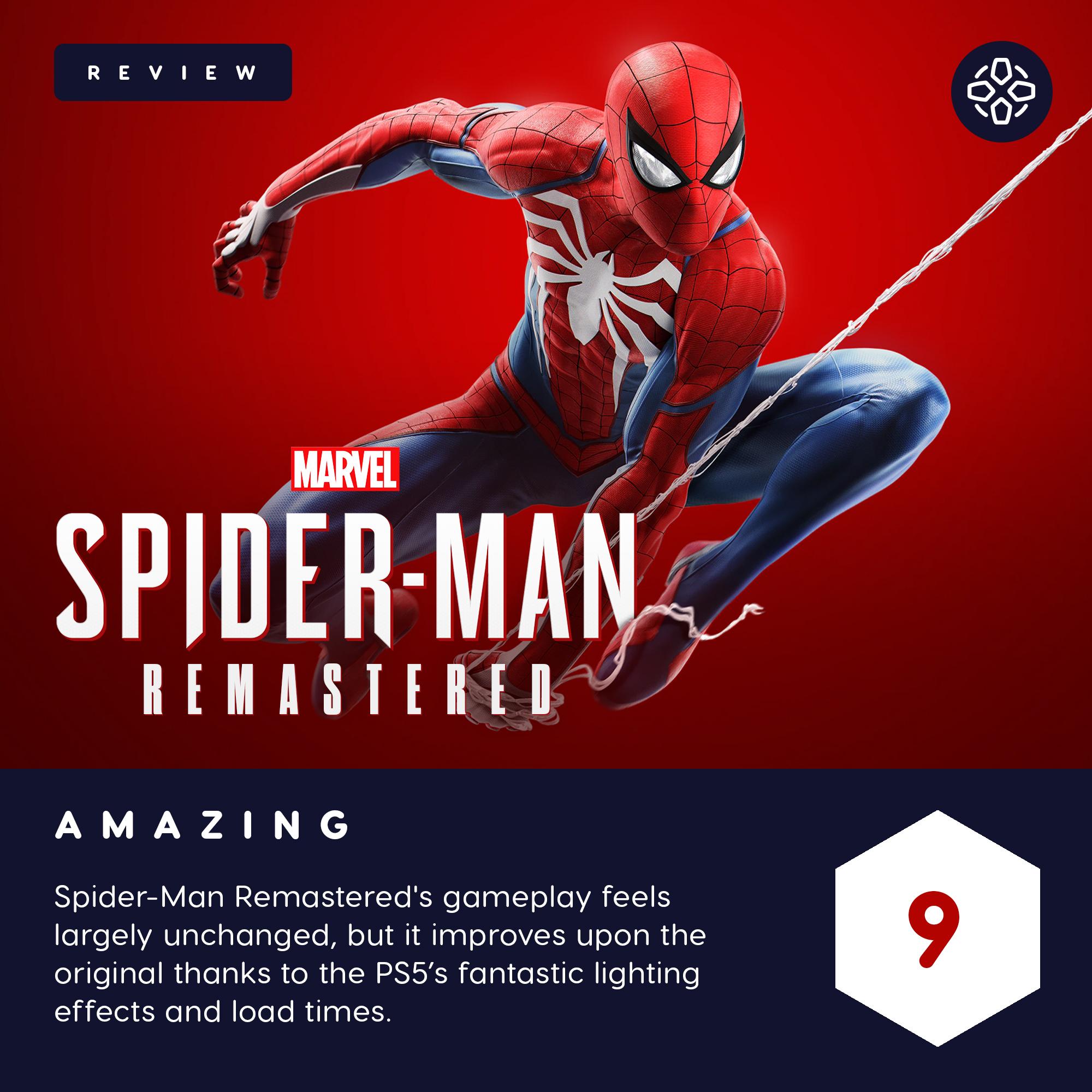 Twitter 上的IGN："Marvel's Spider-Man Remastered combines the spectacular main adventure all its additional content for a visual treat to kick off PS5 era. Our review: https://t.co/Gr8kv3782T https://t.co/vO9AkGE9zP" /